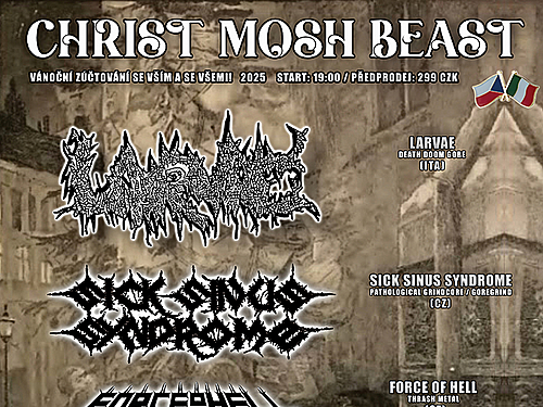 CHRIST MOSH BEAST 2025 - LARVAE, SICK SINUS SYNDROME, FORCE OF HELL - info